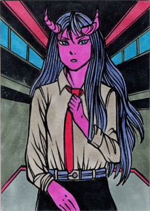 Succubus Sweethearts 5finity 2023 Sketch Card Ulisses Gabriel