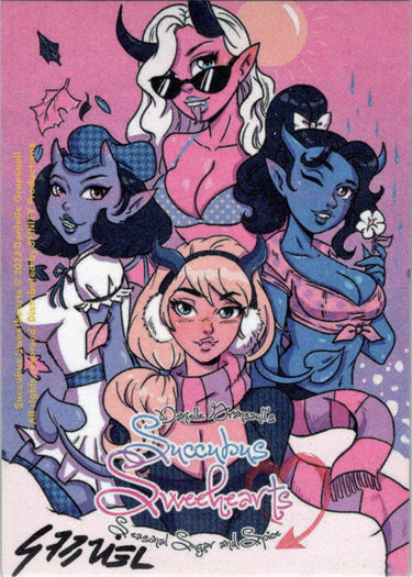 Succubus Sweethearts 5finity 2023 Sketch Card Ulisses Gabriel
