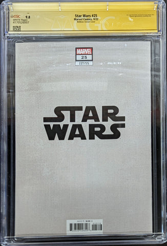 Star Wars #25 1:25 Variant CGC 9.8 Signed by NcNiven and Soule
