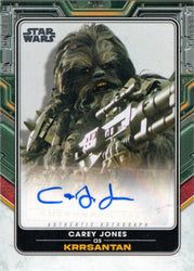 Topps 2022 Star Wars Boba Fett Autograph Card A-CJ Carey Jones