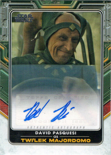 Topps 2022 Star Wars Boba Fett Autograph Card A-DP David Pasquesi