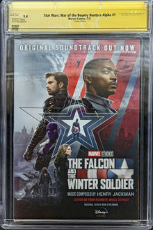 STAR WARS WAR BOUNTY HUNTERS ALPHA #1 CRIMSON VAR CGC 9.4 Signed by NcNiven and Soule