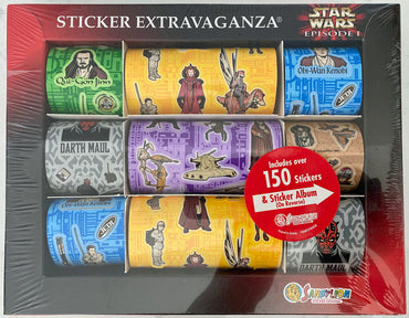 1999 Sandylion Star Wars Episode 1 Sticker Extravaganza Box with Album