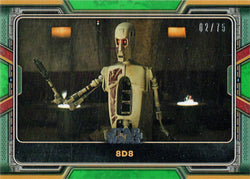 Topps 2022 Star Wars Boba Fett Green Parallel Card 9 "8D8" 02/75