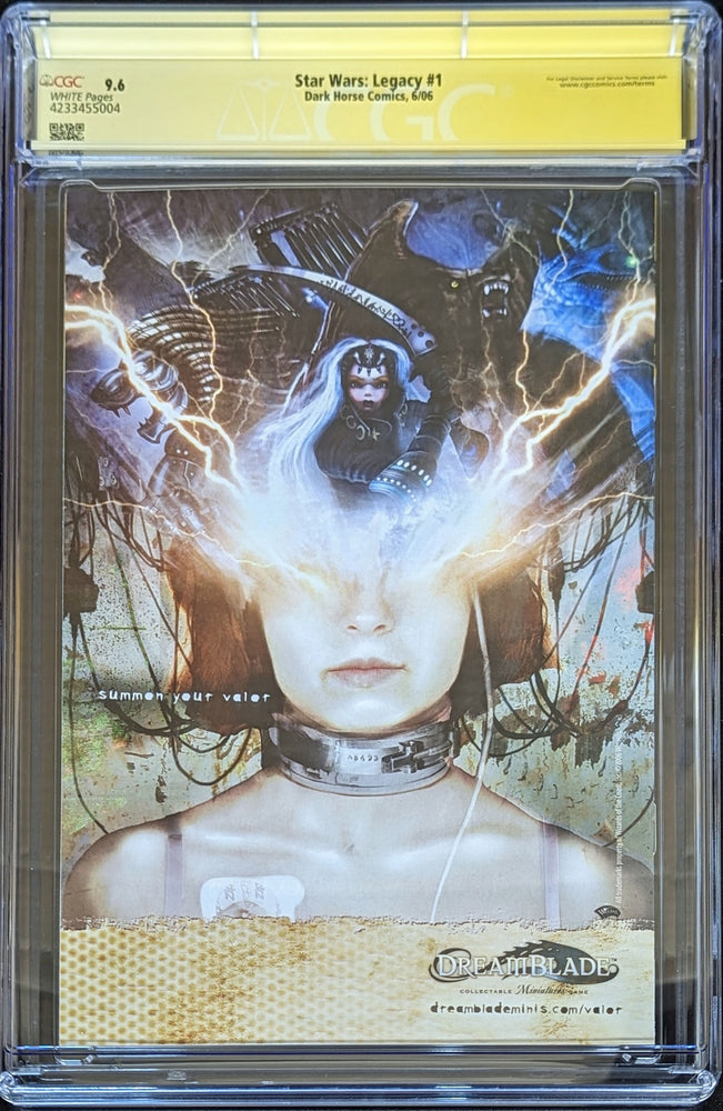 Star Wars Legacy #1 Graded CGC 9.6 Signed by Adam Hughes