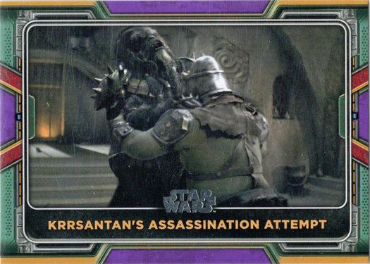 Topps 2022 Star Wars Boba Fett Purple Parallel Card 46 