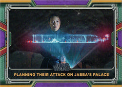 Topps 2022 Star Wars Boba Fett Purple Parallel Card 55 "Planning Their Attack.."