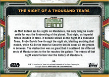 Topps 2022 Star Wars Boba Fett Purple Parallel Card 66 "The Night Of A..."