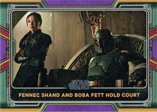 Topps 2022 Star Wars Boba Fett Purple Parallel Card 7 