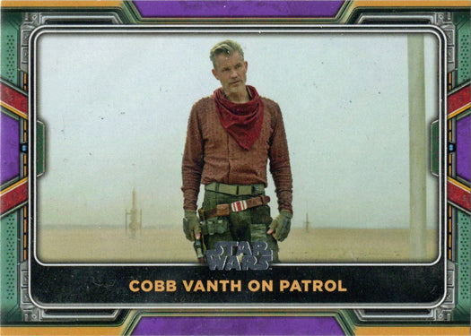 Topps 2022 Star Wars Boba Fett Purple Parallel Card 72 "Cobb Vanth On Patrol"