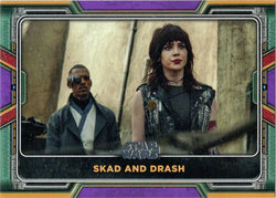 Topps 2022 Star Wars Boba Fett Purple Parallel Card 89 "Skad And Drash"