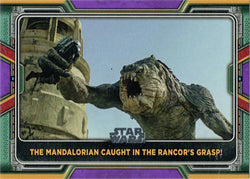 Topps 2022 Star Wars Boba Fett Purple Parallel Card 95 "The Mandalorian..."