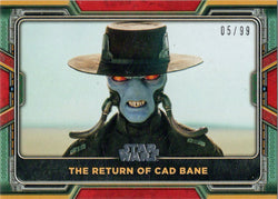 Topps 2022 Star Wars Boba Fett Red Parallel Card 84 "The Return Of Cad Bane" /99