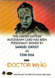 2022 Doctor Who Series 11 & 12 Samuel Oatley Full Bleed Autograph Card