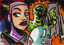 2011 5finity Galaxgals Eradication Lance Sawyer Sketch Card