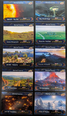 2023 Upper Deck Marvel Eternals Scenery 10 Card Set ES-1 to ES-10
