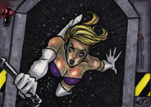 2011 5finity Galaxgals Eradication Tony Scott Sketch Card Ver. 4