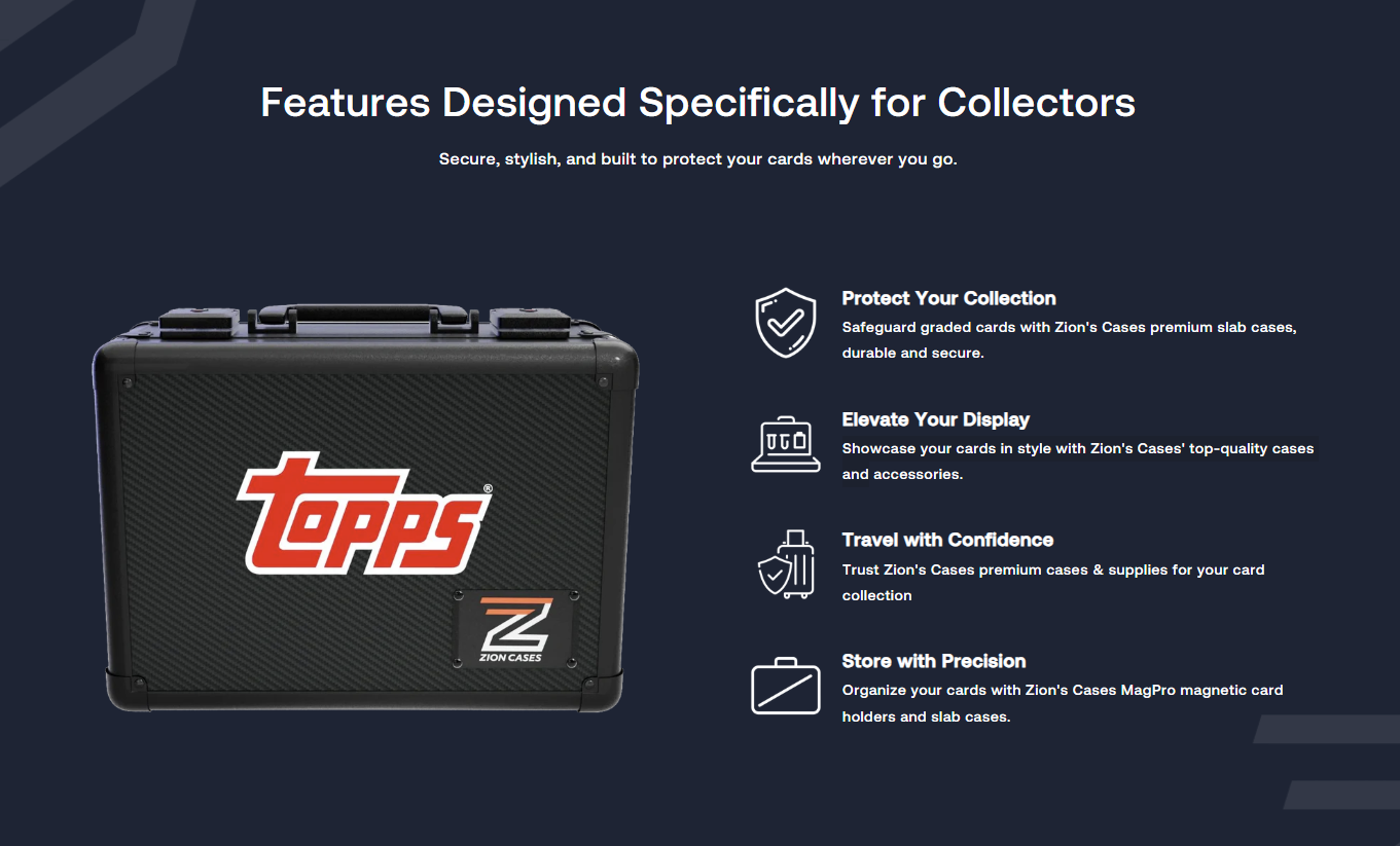 Zion Cases Slab Case X Topps Edition Graded Card Box
