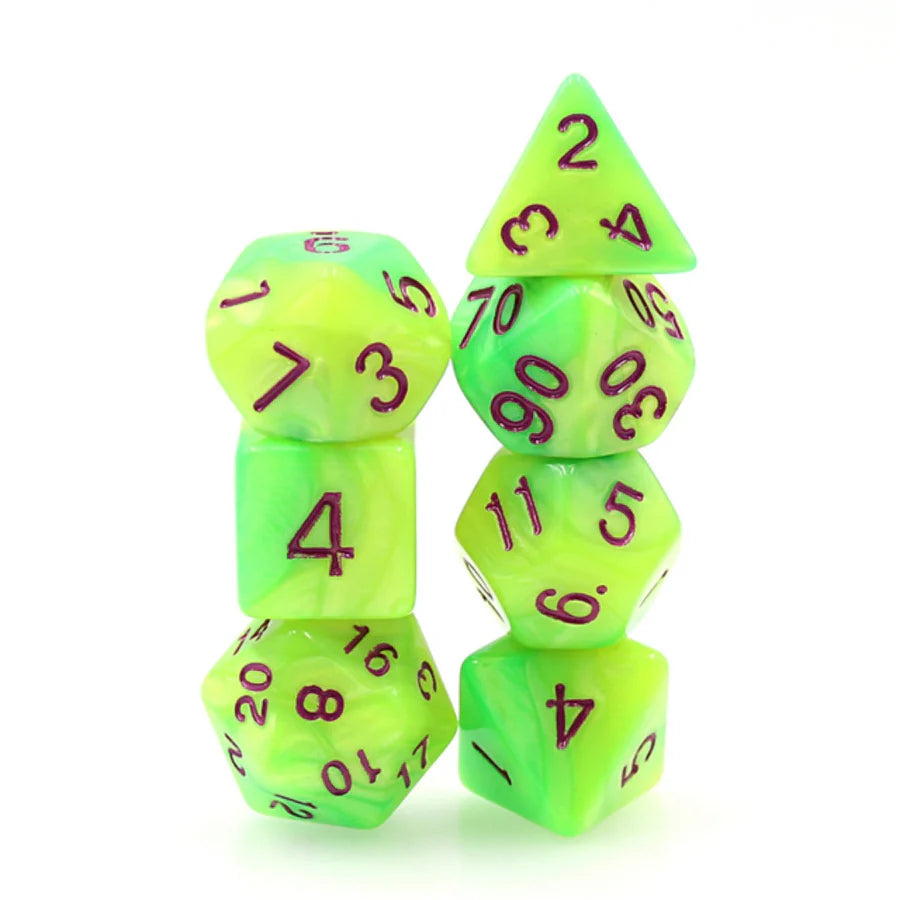 Foam Brain RPG Dice Set - Monster Snot