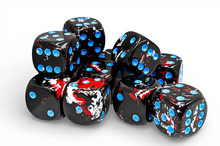 Chessex: 16mm d6 Brush - Dark Side/Blue