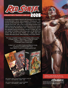 Dynamite Red Sonja 2025 Exclusive Trading Card Set with Sketch & Auto