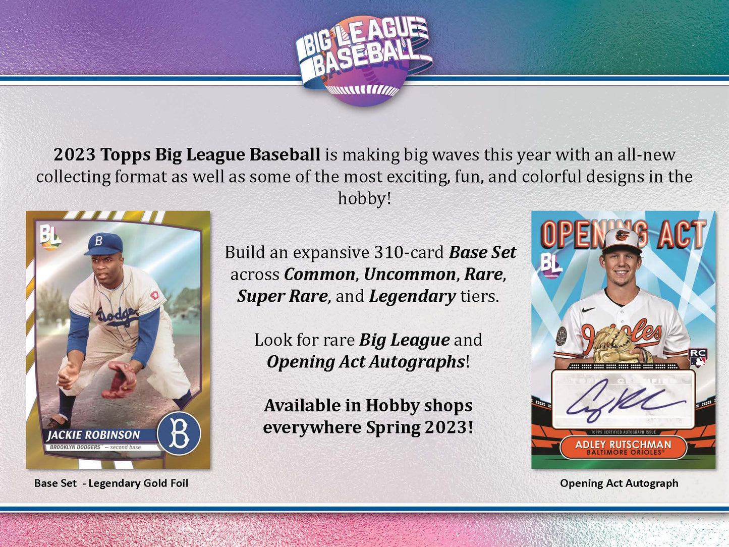 2023 Topps Big League Baseball Factory Sealed Hobby Card Box