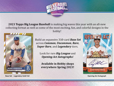 2023 Topps Big League Baseball Factory Sealed Hobby Card Box