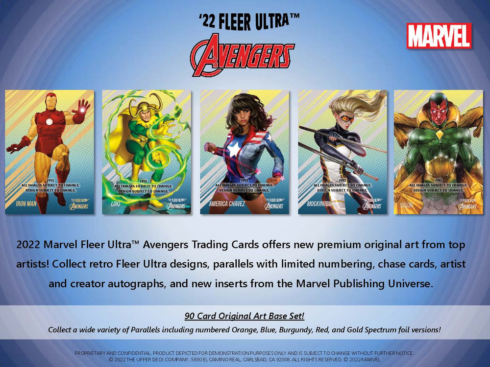 2022 Upper Deck Fleer Ultra Marvel Avengers Hobby