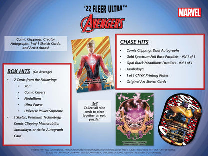 2022 Upper Deck Fleer Ultra Marvel Avengers Hobby