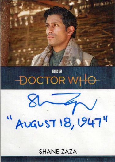 2022 Doctor Who Series 11 & 12 Shane Zaza Autograph Inscription Card