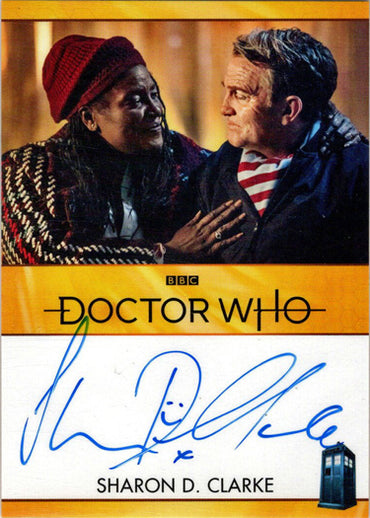 2022 Doctor Who Series 11 & 12 Sharon D. Clarke Bordered Autograph Card