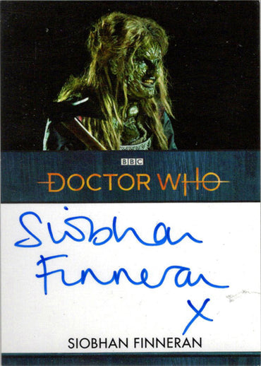 2022 Doctor Who Series 11 & 12 Siobhan Finneran Autograph Inscription Card V2