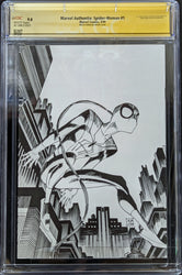 Marvel Authentix Spider-Woman #1 (1999) CGC 9.8 Signed & Sketch by Bart Sears