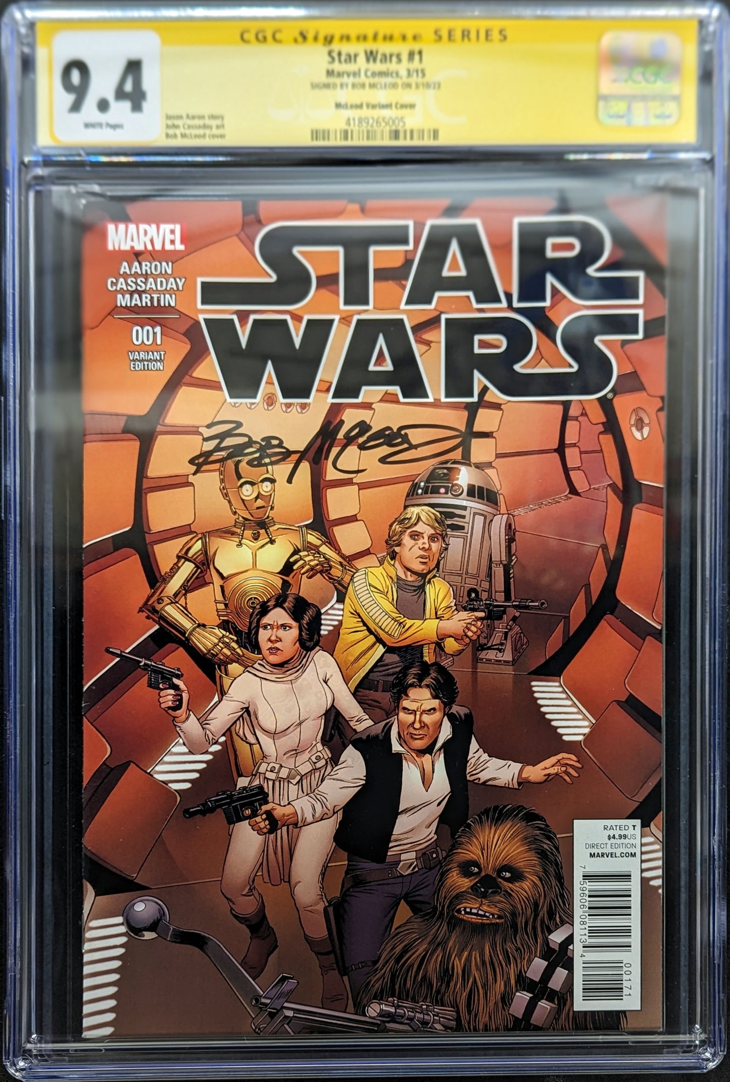 Star Wars #1 CGC 9.4 Signed by Bob McLeod