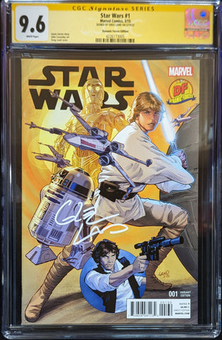 Star Wars #1 CGC 9.6 Dynamic Forces Greg Land Cover Signed