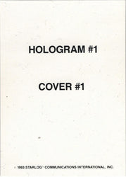 Starlog Commemorative Gold Card Hologram 1 Cover 1