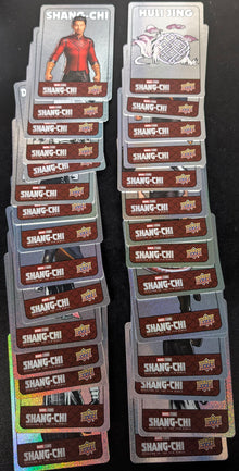 2022 Upper Deck Marvel Shang-Chi Complete 30 Card Spectromatic Stickers Set SS-1 to SS-30