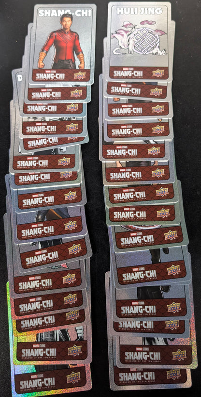 2022 Upper Deck Marvel Shang-Chi Complete 30 Card Spectromatic Stickers Set SS-1 to SS-30
