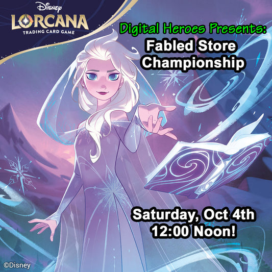 10/04/2025 12:00 PM Disney Lorcana Fabled Store Championship Ticket
