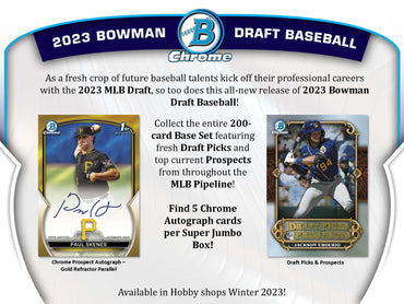 2023 Topps Bowman Draft Baseball Super Jumbo Box