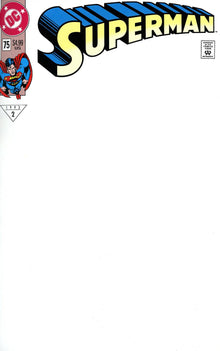 Superman #75 Facsimile Edition Cover C Blank Card Stock Variant