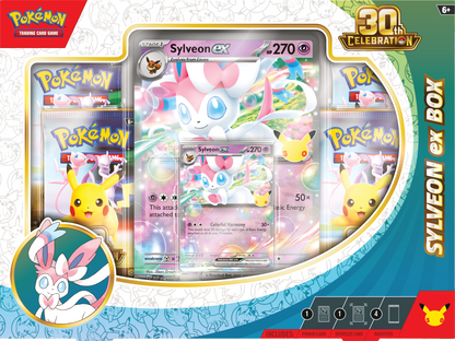 Pokemon Mega Evolution ME30: 30th Celebration Sylveon ex Box