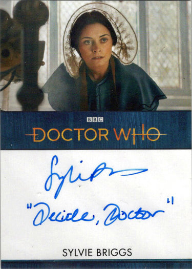 2022 Doctor Who Series 11 & 12 Sylvie Briggs Autograph Inscription Card