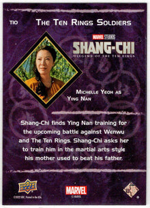 2023 Upper Deck Marvel Shang-Chi Ten Rings Soldiers Insert Card T10 M. Yeoh