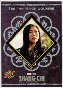 2023 Upper Deck Marvel Shang-Chi Ten Rings Soldiers Insert Card T12 Awkwafina