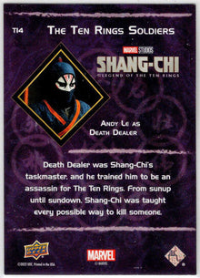 2023 Upper Deck Marvel Shang-Chi Ten Rings Soldiers Red Insert Card T14 Andy Le