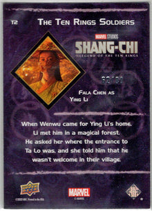 2023 Upper Deck Marvel Shang-Chi Ten Rings Soldiers Patina Card T2 Fala Chen
