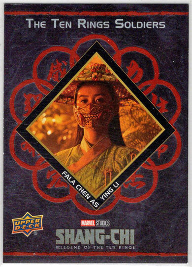 2023 Upper Deck Marvel Shang-Chi Ten Rings Soldiers Red Insert Card T2 Fala Chen