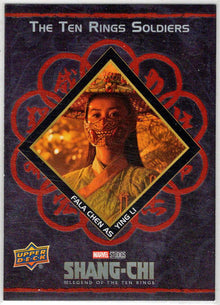 2023 Upper Deck Marvel Shang-Chi Ten Rings Soldiers Red Insert Card T2 Fala Chen
