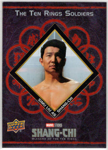 2023 Upper Deck Marvel Shang-Chi Ten Rings Soldiers Red Insert Card T5 Simu Liu